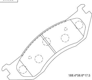 Asimco KD6317 - Гальмівні колодки, дискові гальма autocars.com.ua