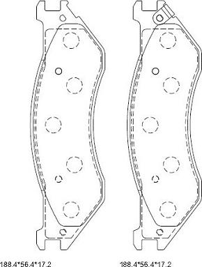 Asimco KD6330 - Тормозные колодки, дисковые, комплект avtokuzovplus.com.ua