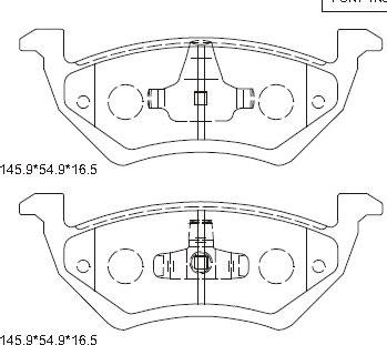 Asimco KD6514 - Гальмівні колодки, дискові гальма autocars.com.ua