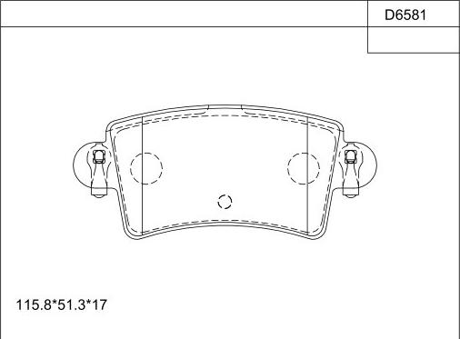 Asimco KD6581 - Гальмівні колодки, дискові гальма autocars.com.ua