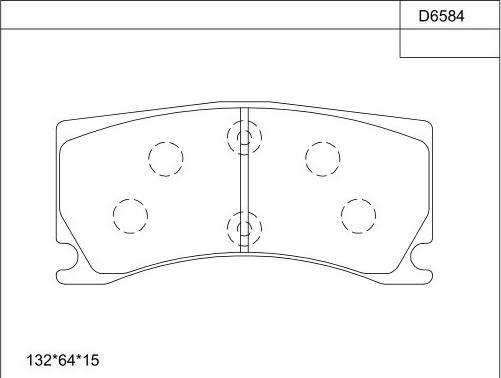 Asimco KD6584 - Тормозные колодки, дисковые, комплект autodnr.net