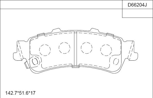 Asimco KD66204 - Гальмівні колодки, дискові гальма autocars.com.ua