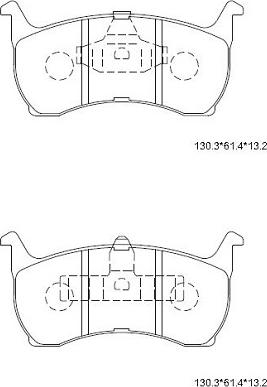 Asimco KD6711 - Гальмівні колодки, дискові гальма autocars.com.ua