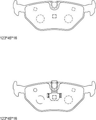 Asimco KD6737F - Тормозные колодки, дисковые, комплект avtokuzovplus.com.ua