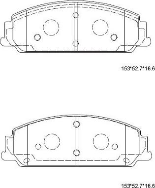 Asimco KD6779 - Гальмівні колодки, дискові гальма autocars.com.ua