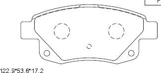 Asimco KD6789 - Тормозные колодки, дисковые, комплект avtokuzovplus.com.ua