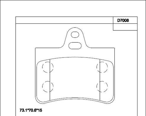 Asimco KD7008 - Гальмівні колодки, дискові гальма autocars.com.ua