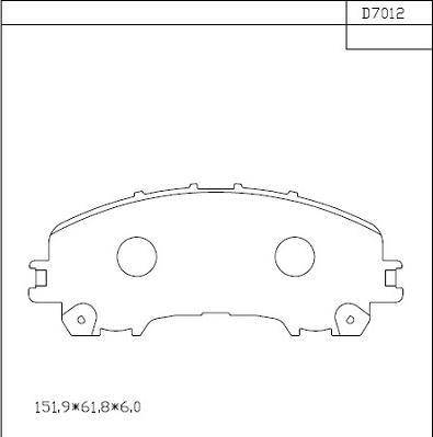 Asimco KD7012 - Гальмівні колодки, дискові гальма autocars.com.ua
