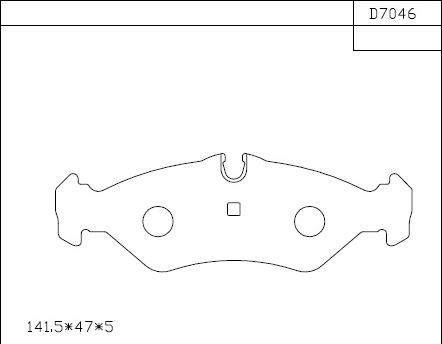 Asimco KD7046 - Тормозные колодки, дисковые, комплект avtokuzovplus.com.ua