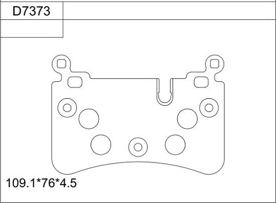 Asimco KD7373 - Тормозные колодки, дисковые, комплект avtokuzovplus.com.ua