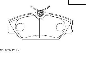 Asimco KD7501W - Тормозные колодки, дисковые, комплект autodnr.net