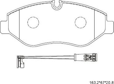 Asimco KD7515 - Тормозные колодки, дисковые, комплект autodnr.net