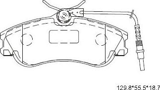 Asimco KD7523 - Тормозные колодки, дисковые, комплект autodnr.net