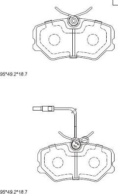 Asimco KD7533 - Тормозные колодки, дисковые, комплект autodnr.net