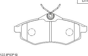 GMC 2340702 - Тормозные колодки, дисковые, комплект avtokuzovplus.com.ua