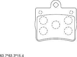 Asimco KD7573 - Тормозные колодки, дисковые, комплект autodnr.net