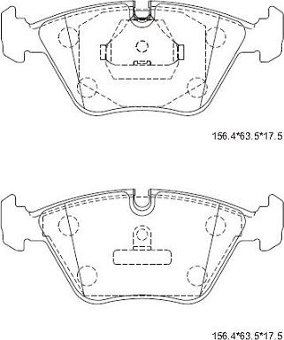 Asimco KD7717F - Гальмівні колодки, дискові гальма autocars.com.ua