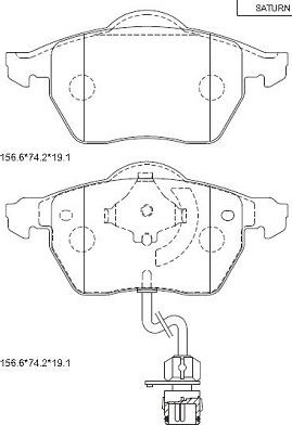 Asimco KD7718 - Тормозные колодки, дисковые, комплект autodnr.net