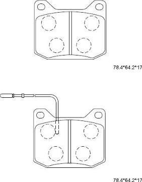 Asimco KD7737 - Тормозные колодки, дисковые, комплект avtokuzovplus.com.ua