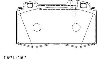 Asimco KD7742 - Тормозные колодки, дисковые, комплект autodnr.net