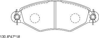 Asimco KD7751W - Тормозные колодки, дисковые, комплект autodnr.net