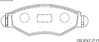 Asimco KD7751 - Гальмівні колодки, дискові гальма autocars.com.ua