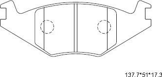 Asimco KD7790 - Тормозные колодки, дисковые, комплект avtokuzovplus.com.ua