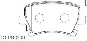 Asimco KD7792 - Тормозные колодки, дисковые, комплект autodnr.net