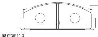 Asimco KD8705 - Тормозные колодки, дисковые, комплект autodnr.net