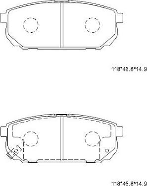 Asimco KD9718 - Гальмівні колодки, дискові гальма autocars.com.ua