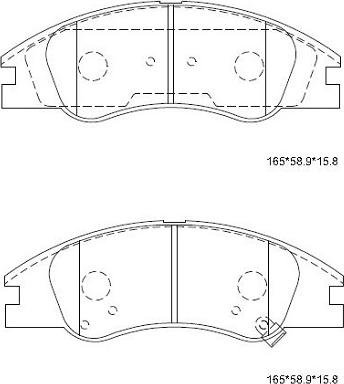 Asimco KD9720 - Гальмівні колодки, дискові гальма autocars.com.ua