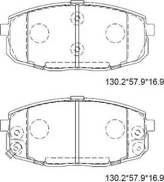 BSG BSG 40-202-022 - Гальмівні колодки, дискові гальма autocars.com.ua