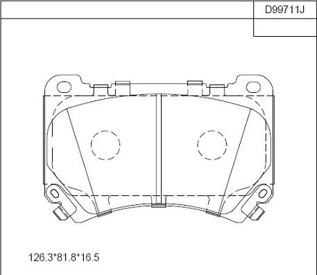 Asimco KD99711 - Тормозные колодки, дисковые, комплект avtokuzovplus.com.ua