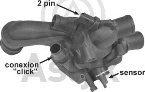 Aslyx AS-503969 - Термостат, охлаждающая жидкость autodnr.net