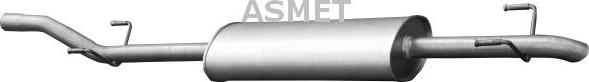 Asmet 02.045 - Глушитель выхлопных газов, конечный autodnr.net