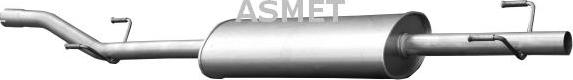 Asmet 02.046 - Средний глушитель выхлопных газов autodnr.net