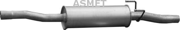 Asmet 02.055 - Средний глушитель выхлопных газов autodnr.net