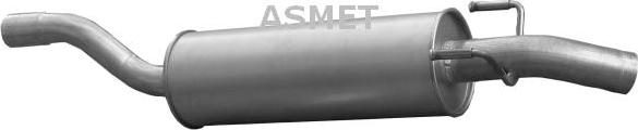 Asmet 02.056 - Глушитель выхлопных газов, конечный avtokuzovplus.com.ua