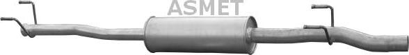 Asmet 02.059 - Середній глушник вихлопних газів autocars.com.ua