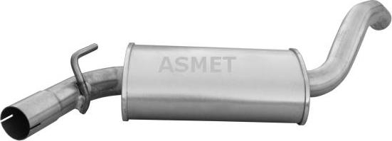 Asmet 03.036 - Средний глушитель выхлопных газов avtokuzovplus.com.ua