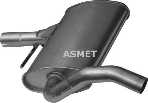 Asmet 03037 - Средний глушитель выхлопных газов avtokuzovplus.com.ua