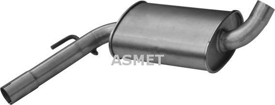 Asmet 03.059 - Середній глушник вихлопних газів autocars.com.ua