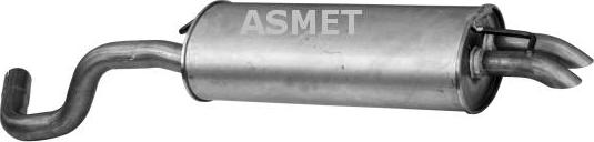 Asmet 03.089 - Глушитель выхлопных газов, конечный autodnr.net