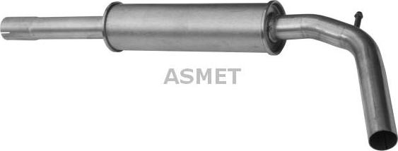 Asmet 03094 - Средний глушитель выхлопных газов avtokuzovplus.com.ua