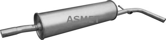 Asmet 03.130 - Глушник вихлопних газів кінцевий autocars.com.ua