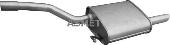Asmet 03.133 - Глушник вихлопних газів кінцевий autocars.com.ua