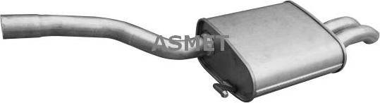Asmet 03.136 - Глушник вихлопних газів кінцевий autocars.com.ua