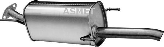 Asmet 05.161 - Глушитель выхлопных газов, конечный avtokuzovplus.com.ua