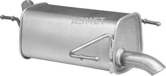 Asmet 05.171 - Глушитель выхлопных газов, конечный avtokuzovplus.com.ua