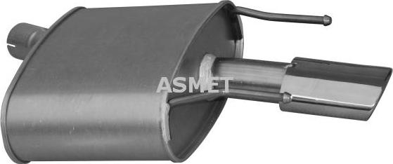 Asmet 05.214 - Глушник вихлопних газів кінцевий autocars.com.ua